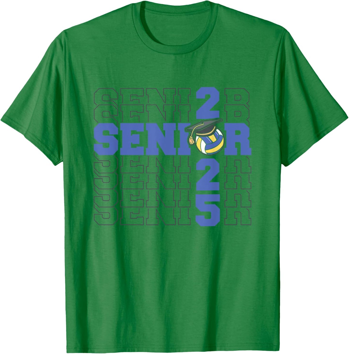 Class of 2025 Volleyball Senior Night T-Shirt - T-Shirt | Irish Green