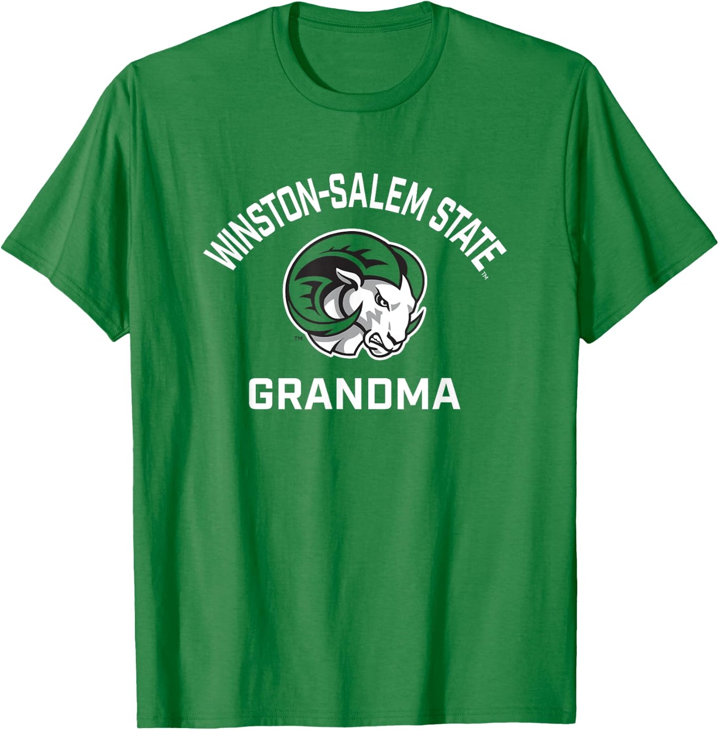 Winston-Salem State University WSSU Rams Arched Grandma T-Shirt - T-Shirt | Irish Green