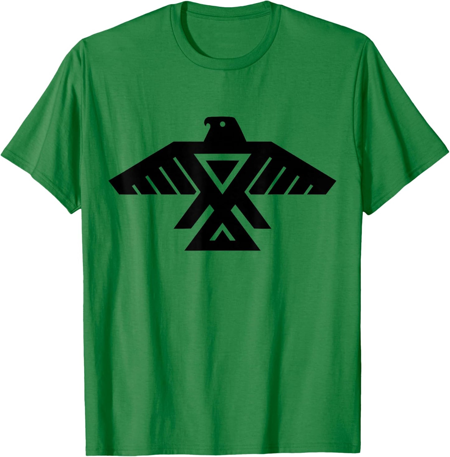 Flags and Symbols Anishinaabe Native American Thunderbird Symbol T-Shirt - T-Shirt | Irish Green