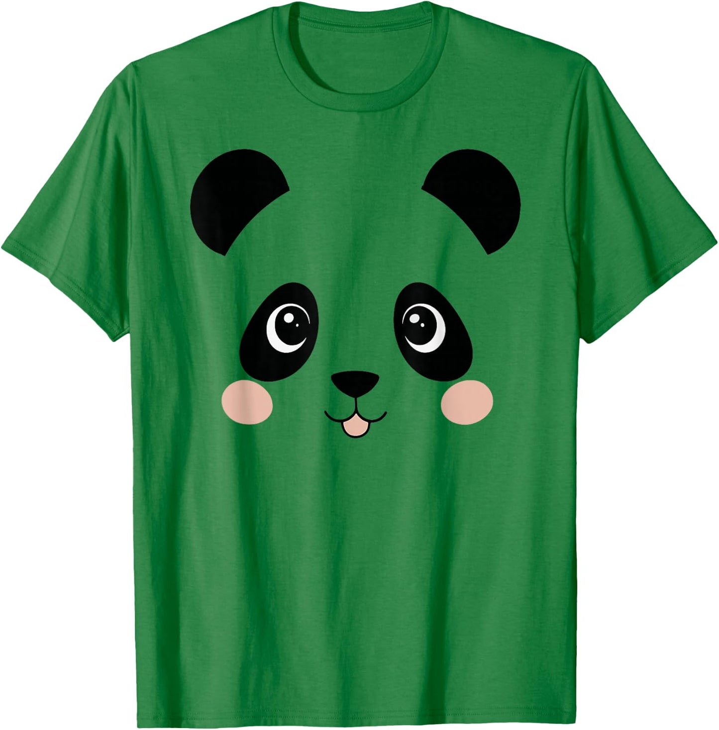 Panda Bear Face Halloween Costume Animal T-Shirt - T-Shirt | Irish Green