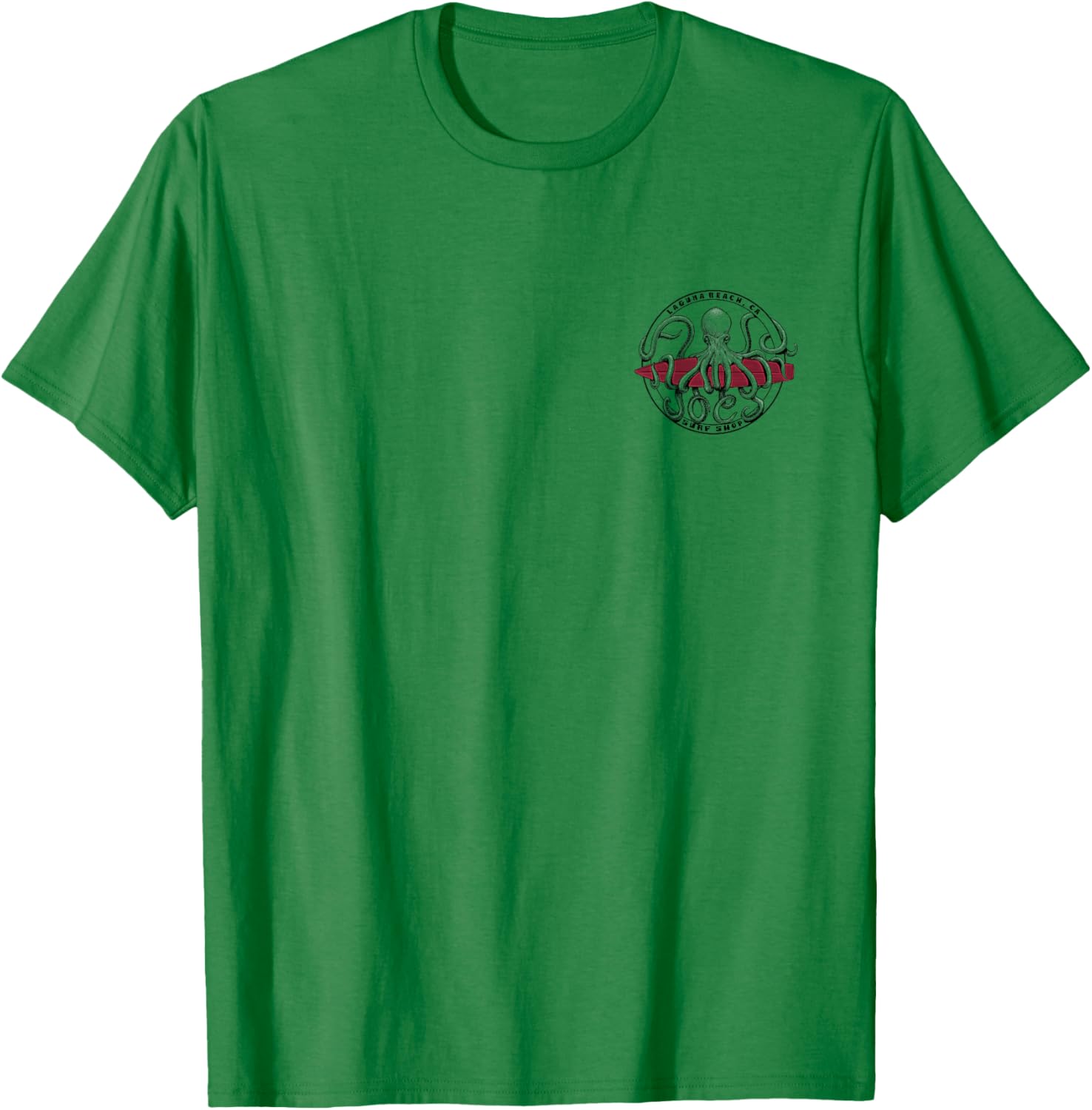 Joe's Surf Surfing Octopus Logo Graphic T-Shirt - T-Shirt | Irish Green
