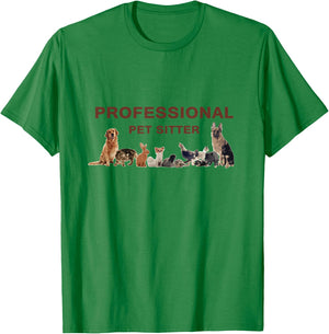 Professional Pet Sitter for Pet Sitting T-Shirt - T-Shirt | Irish Green