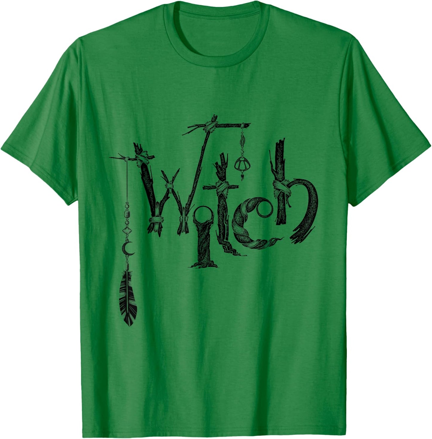 Witchy Occult Wicca Witchcraft Witch T-Shirt - T-Shirt | Irish Green