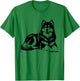 Dog Dad Mom Lover - Monochromatic Alaskan Malamute T-Shirt - T-Shirt | Irish Green