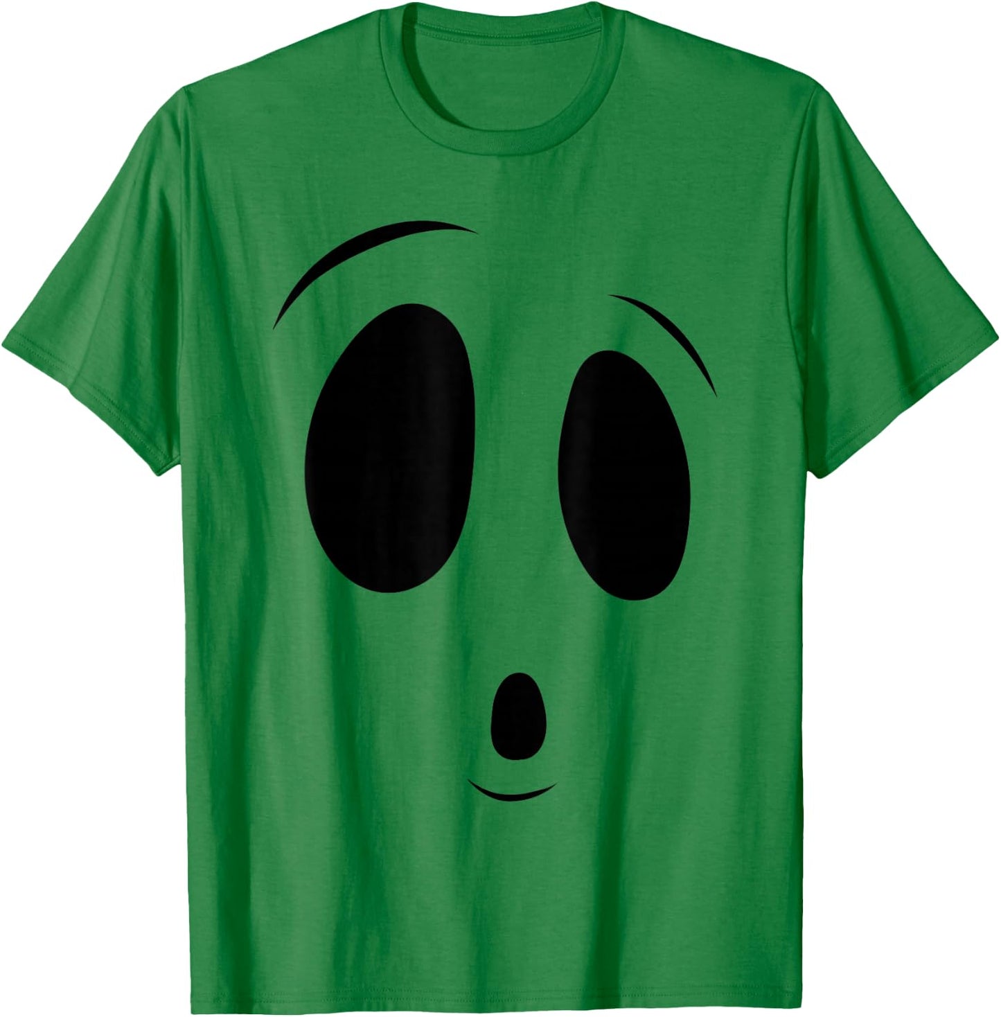 Funny Surprised Face Ghost Halloween Costume for Boys Girls T-Shirt - T-Shirt | Irish Green