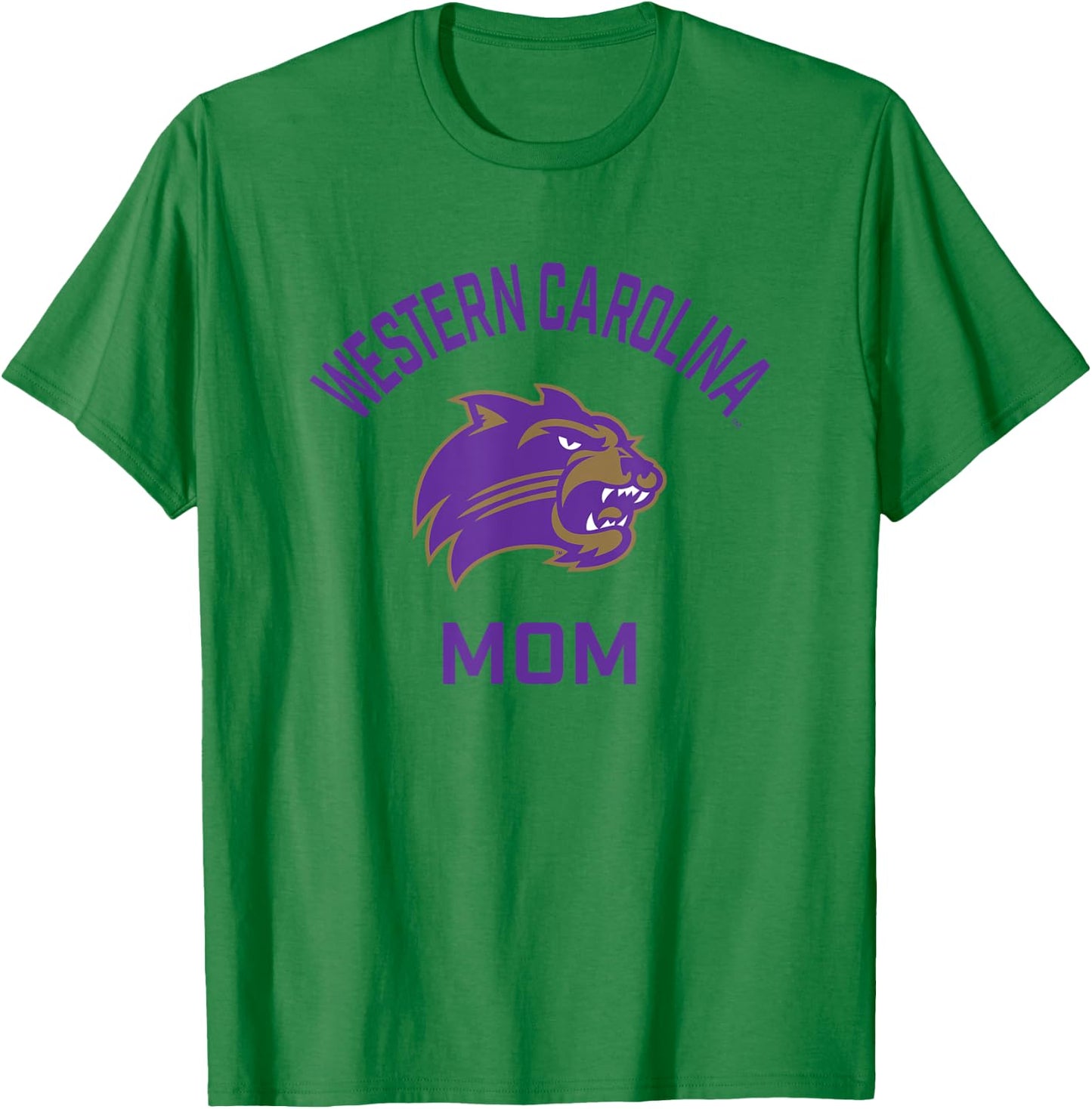 Western Carolina University Catamounts Arched Mom T-Shirt - T-Shirt | Irish Green