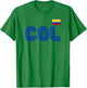 Colombia Flag Retro International Country Colombian Pride T-Shirt - T-Shirt | Irish Green