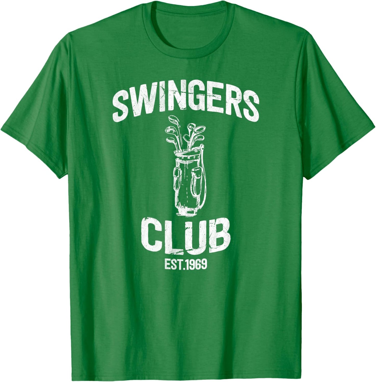 Swingers Club golf clubs funny golf Sarcastic Golfing men T-Shirt - T-Shirt | Irish Green