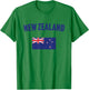 New Zealand Flag T-Shirt - T-Shirt | Irish Green