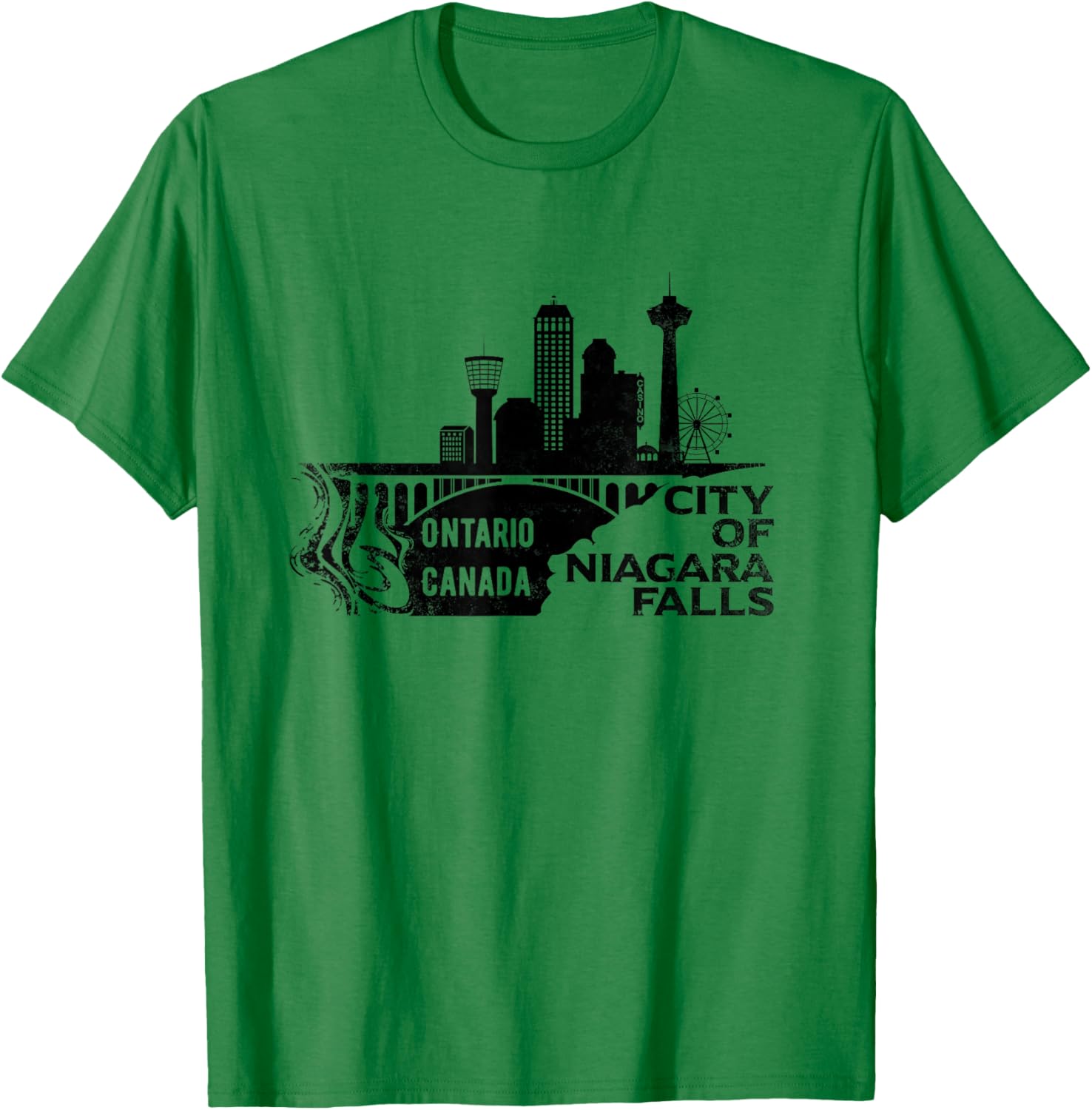 Niagara Falls Souvenir Ontario Canada T-Shirt - T-Shirt | Irish Green