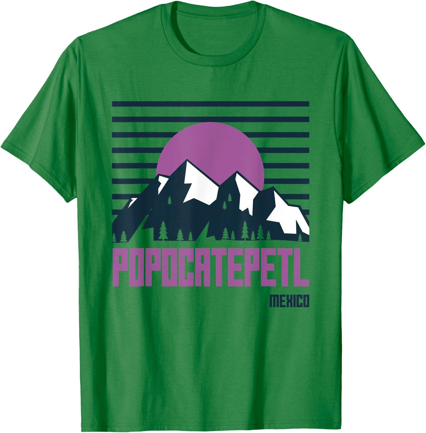 Popocatepetl Mountains Mexico Hiking Outdoors T-Shirt - T-Shirt | Irish Green