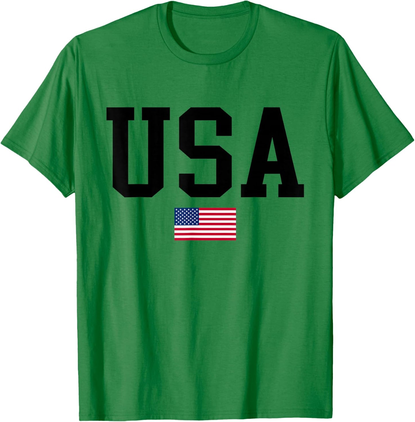 American Flag Independence Day, USA Women Men Kids T-Shirt - T-Shirt | Irish Green