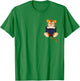 Cute Baby Tiger Pocket Shirt for Kids Tiger Cub T-Shirt - T-Shirt | Irish Green