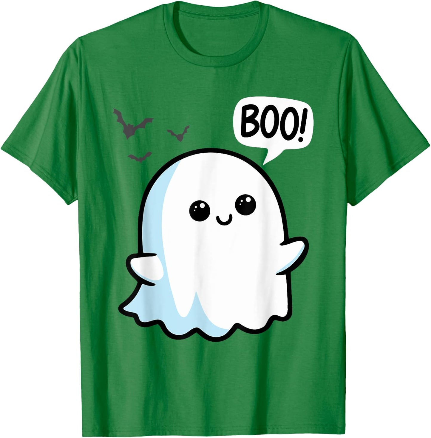 Ghost Saying Boo Spooky Halloween Cute toddler boys girls T-Shirt - T-Shirt | Irish Green