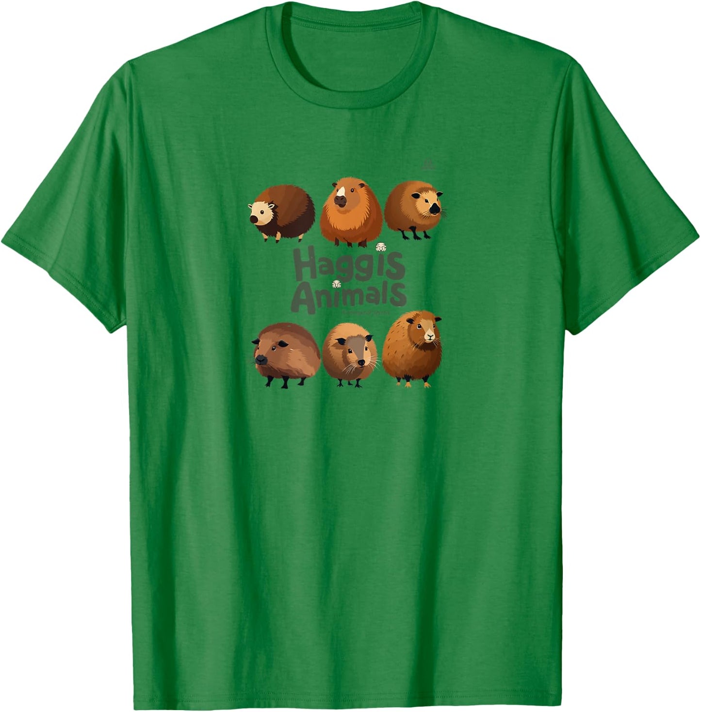 Scottish Wild Haggis Animals T-Shirt - T-Shirt | Irish Green