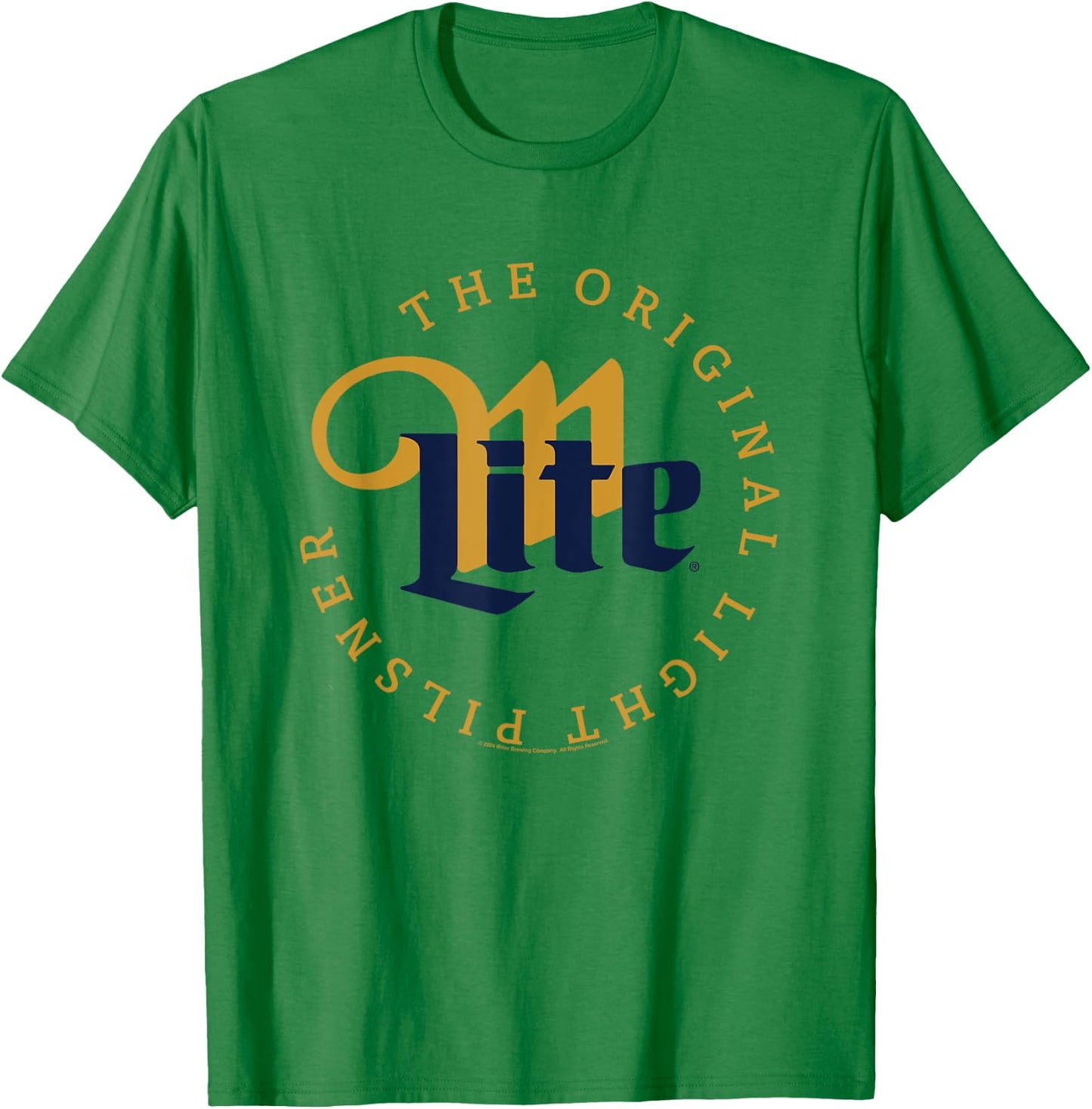 Miller Lite The Original Light Pilsner Vintage Label T-Shirt - T-Shirt | Irish Green