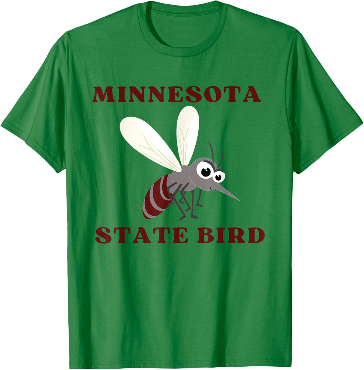 Minnesota State Bird Mosquito T-Shirt - T-Shirt | Irish Green
