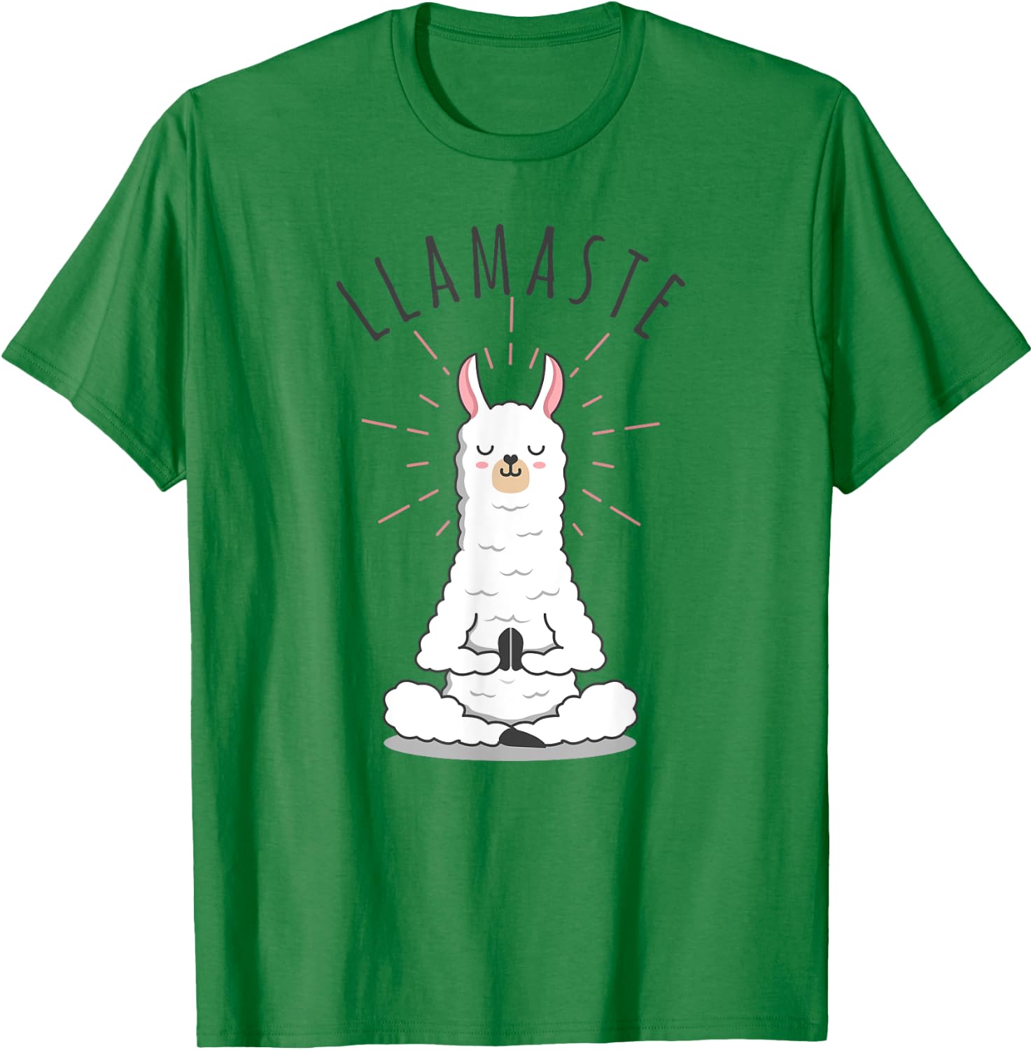 Llamaste Llama Yoga Yogi Cute Love T-Shirt - T-Shirt | Irish Green