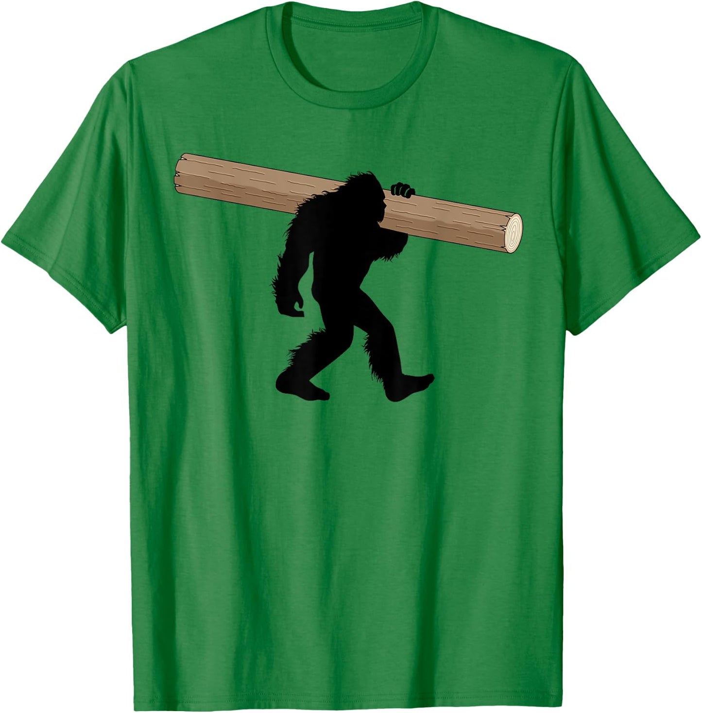 Bigfoot Caber Toss Highland Games Sasquatch T-Shirt - T-Shirt | Irish Green
