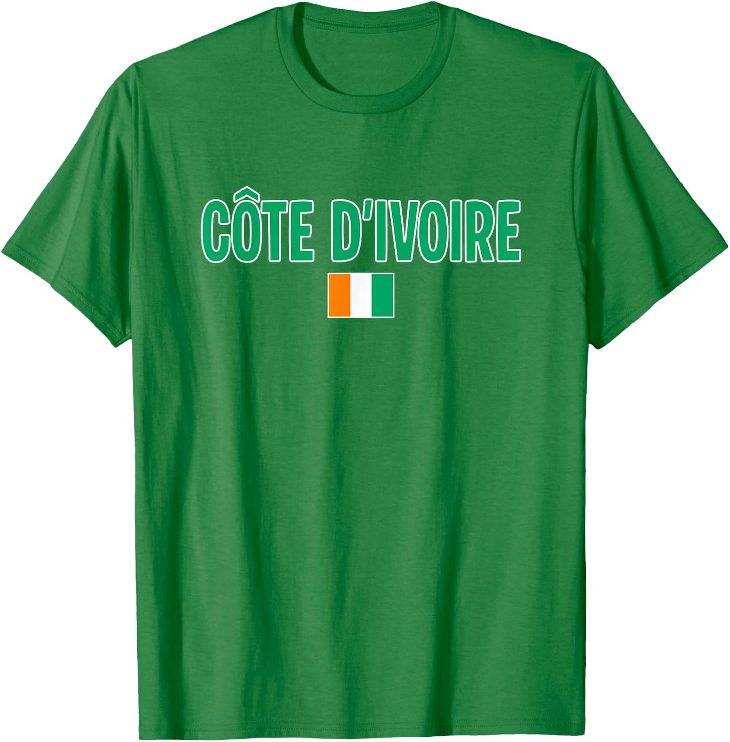 Ivory Coast Flag T-Shirt - T-Shirt | Irish Green