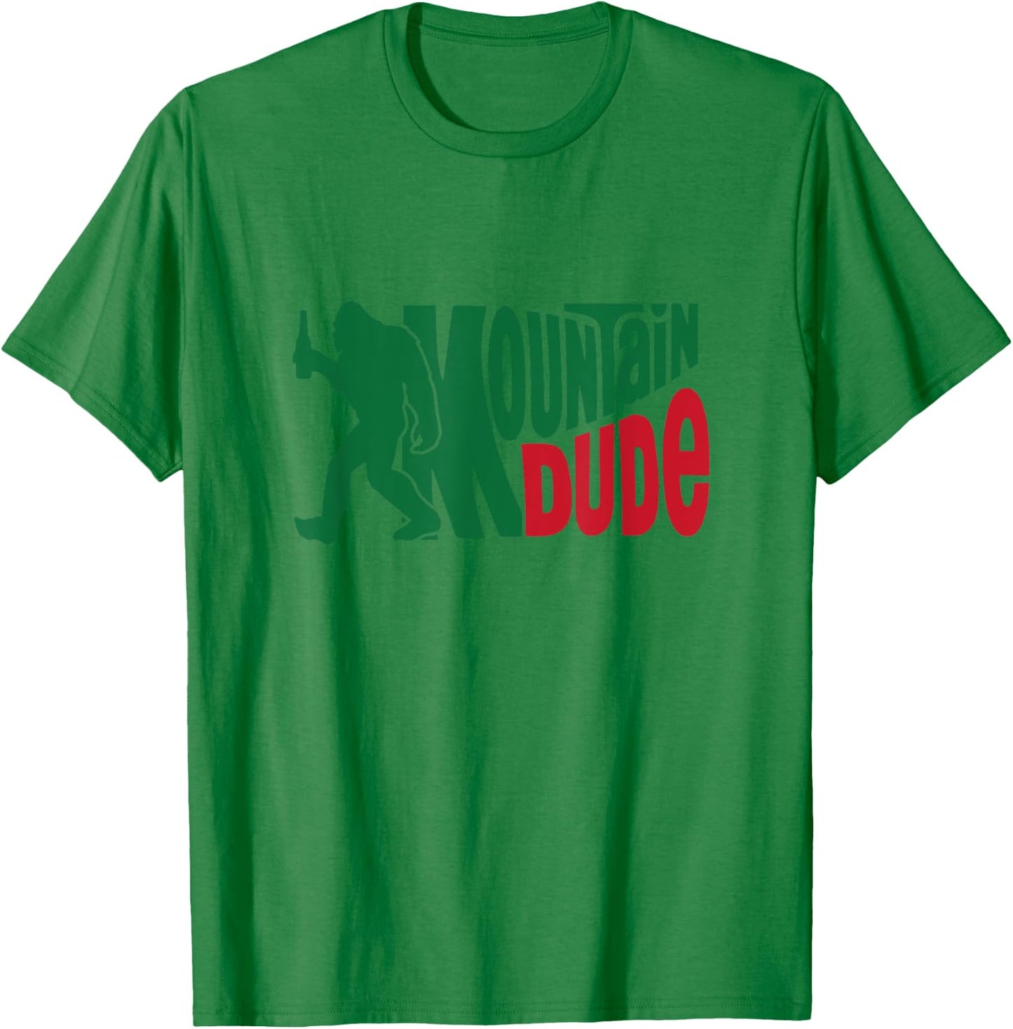 Mountain Dude Funny Bigfoot Sasquatch Hiking Gift T-Shirt - T-Shirt | Irish Green