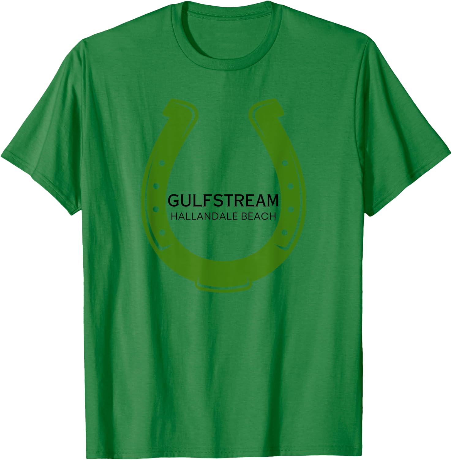 Gulfstream Park Horse Racing Racetrack Horse Racing Course T-Shirt - T-Shirt | Irish Green