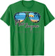 New Smyrna Beach Florida Palm Tree Sunglasses Souvenir Women Kids T-Shirt - T-Shirt | Irish Green