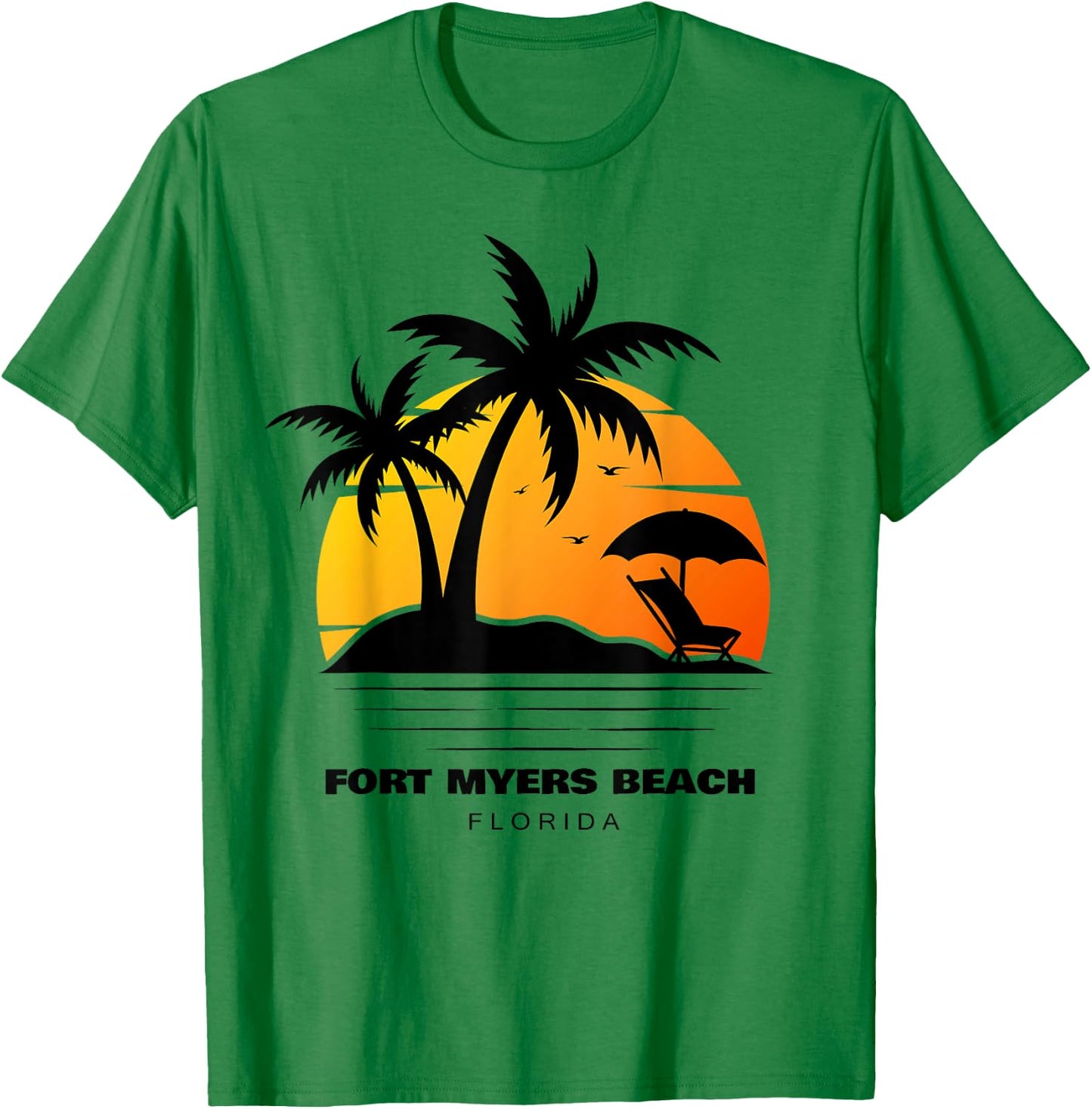 Fort Myers Beach Florida T-Shirt - T-Shirt | Irish Green