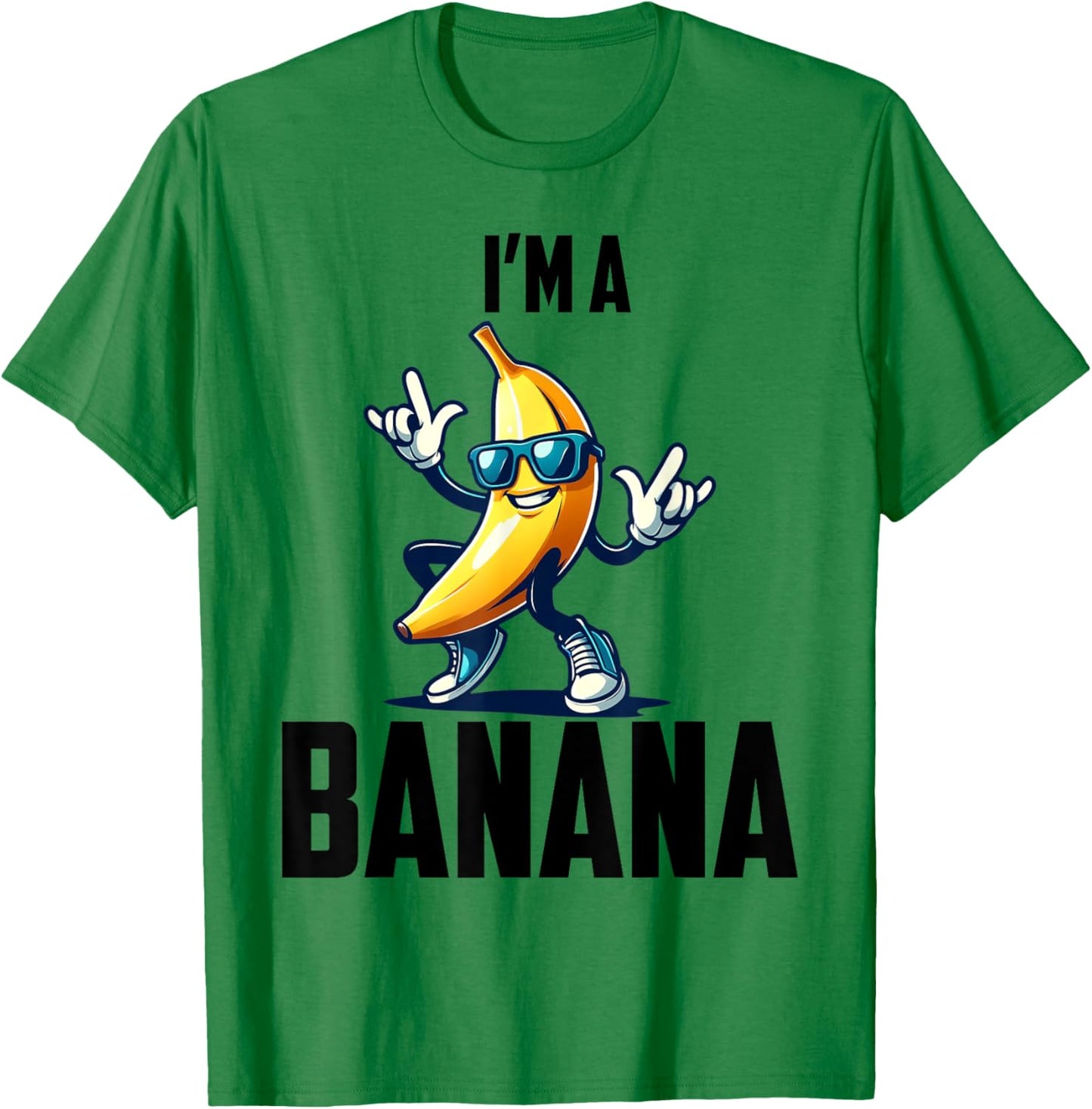 I'm A Banana Shirt Cute Funny Banana Costume Men Women Kids T-Shirt - T-Shirt | Irish Green