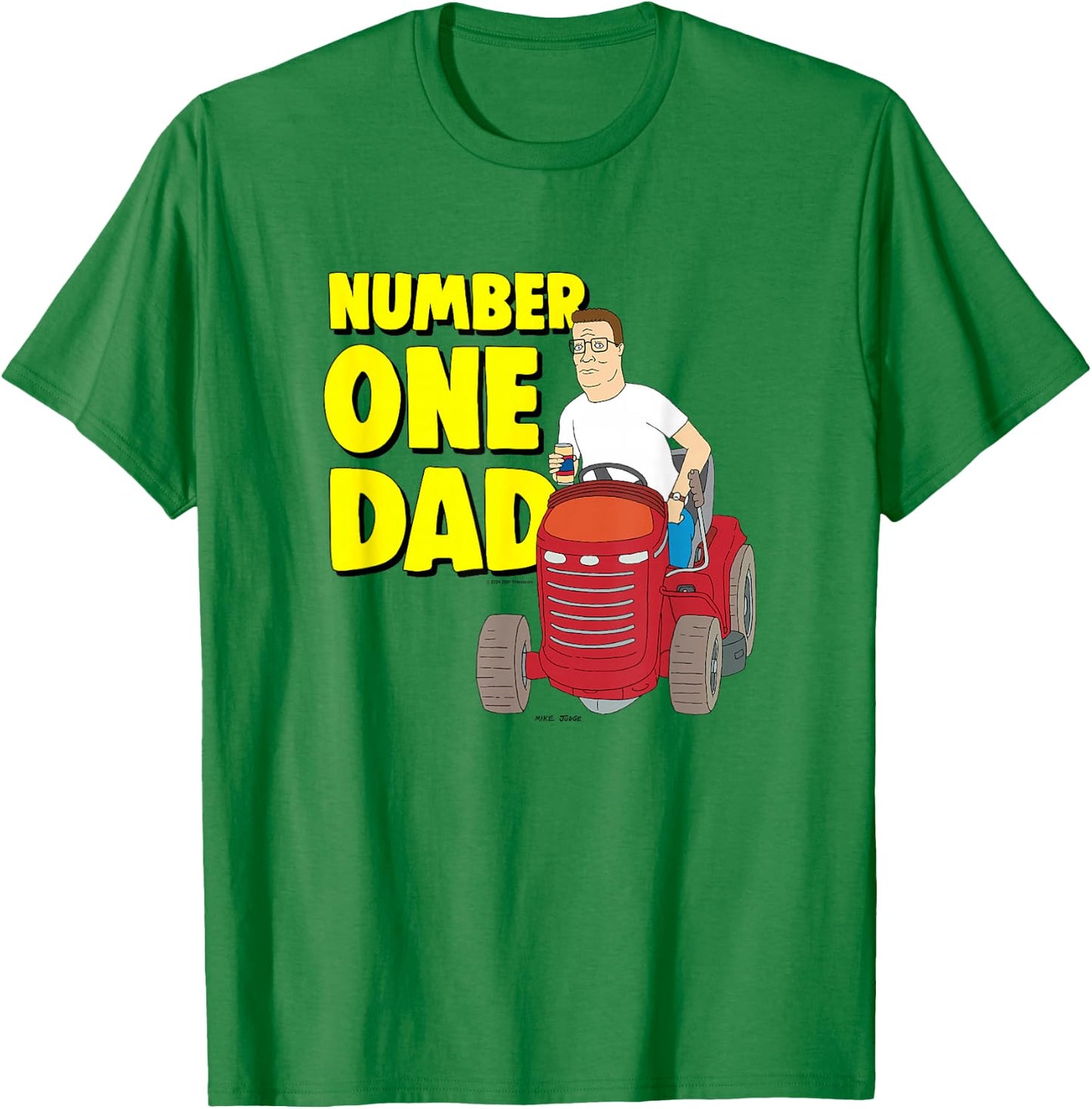King Of The Hill Father's Day Number One Dad Hank Big Logo T-Shirt - T-Shirt | Irish Green