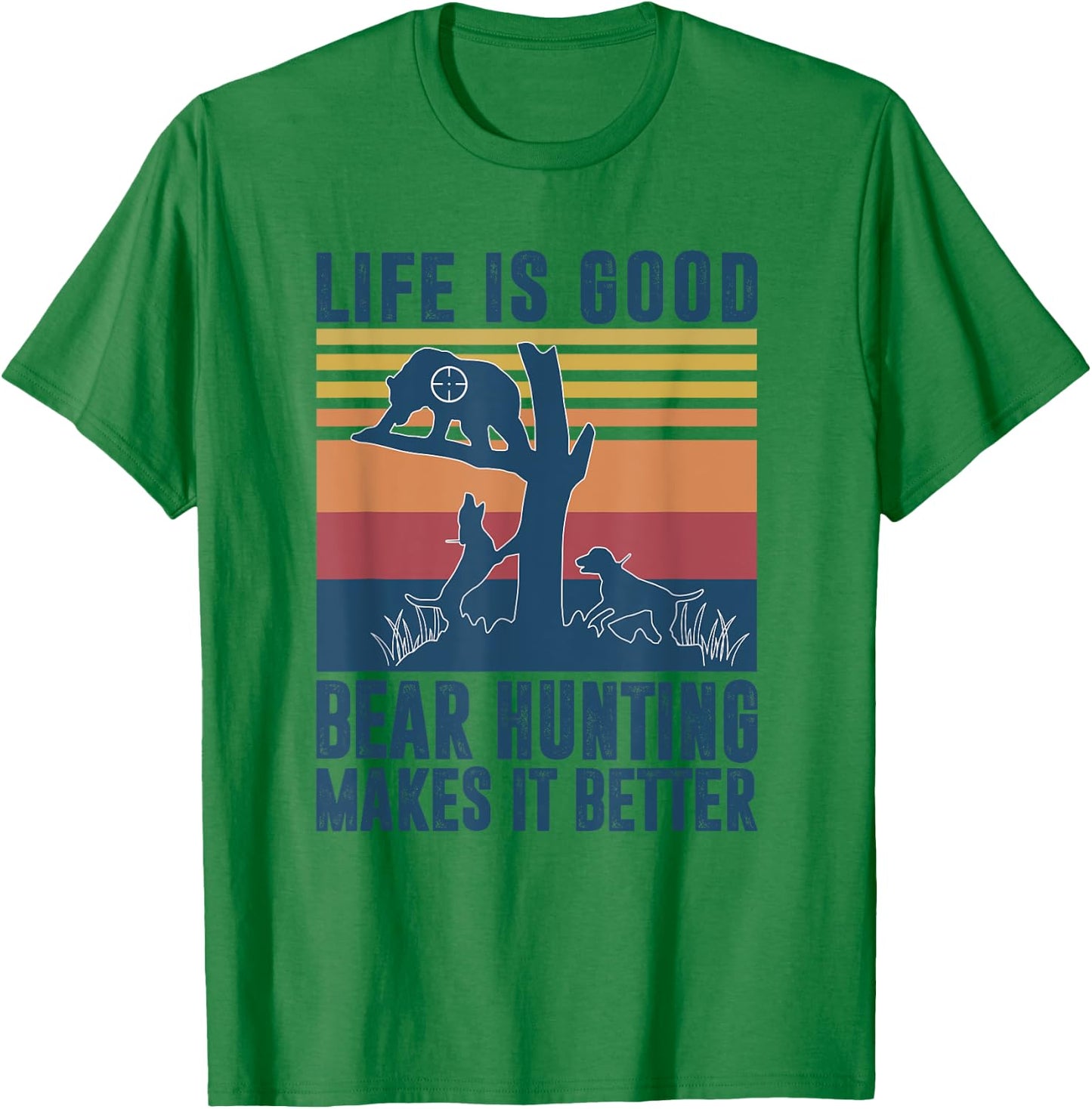 Bear Hunting Gifts Women Black Grizzly Hunter T-Shirt - T-Shirt | Irish Green