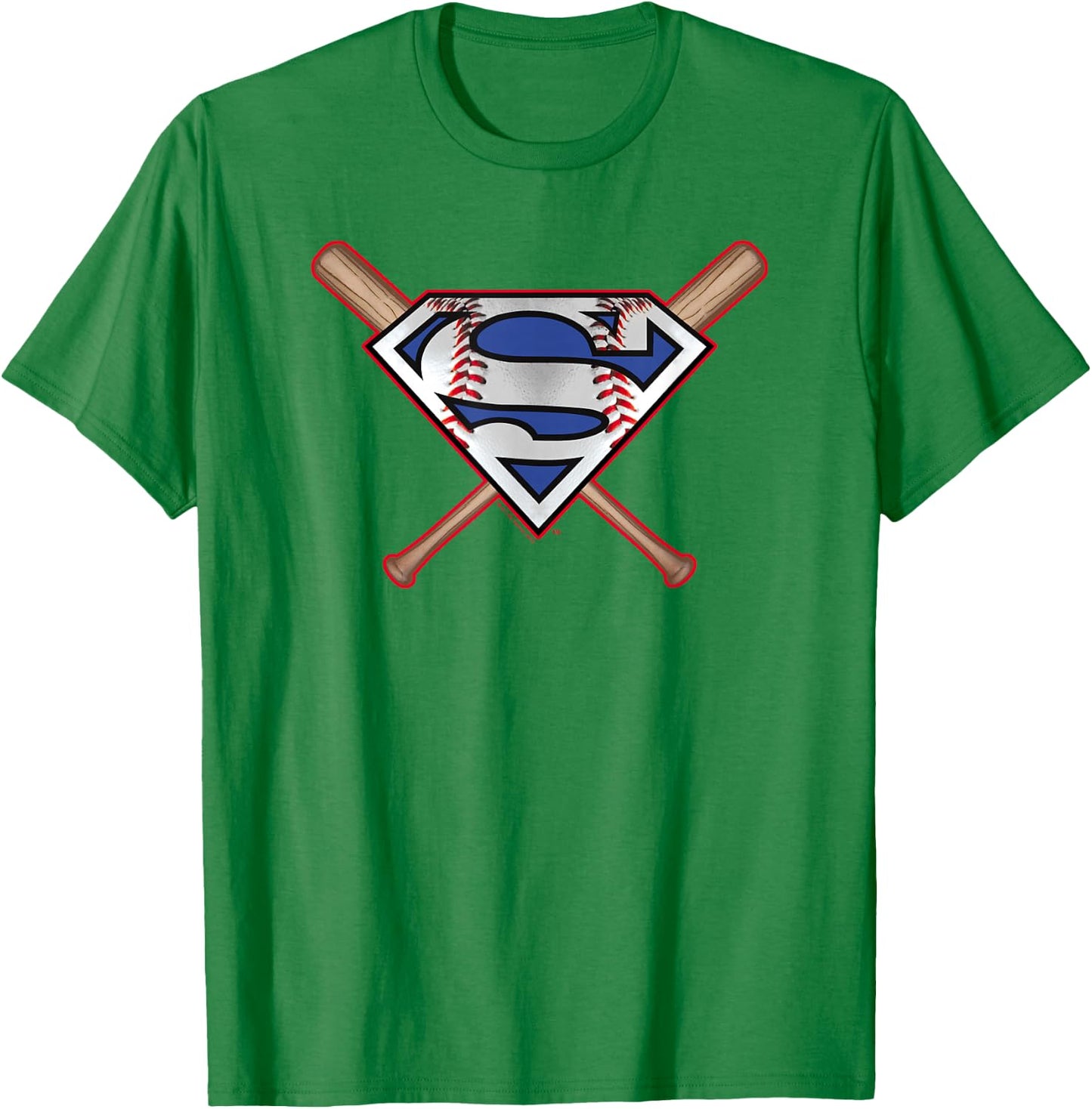 Superman Baseball Shield T-Shirt - T-Shirt | Irish Green