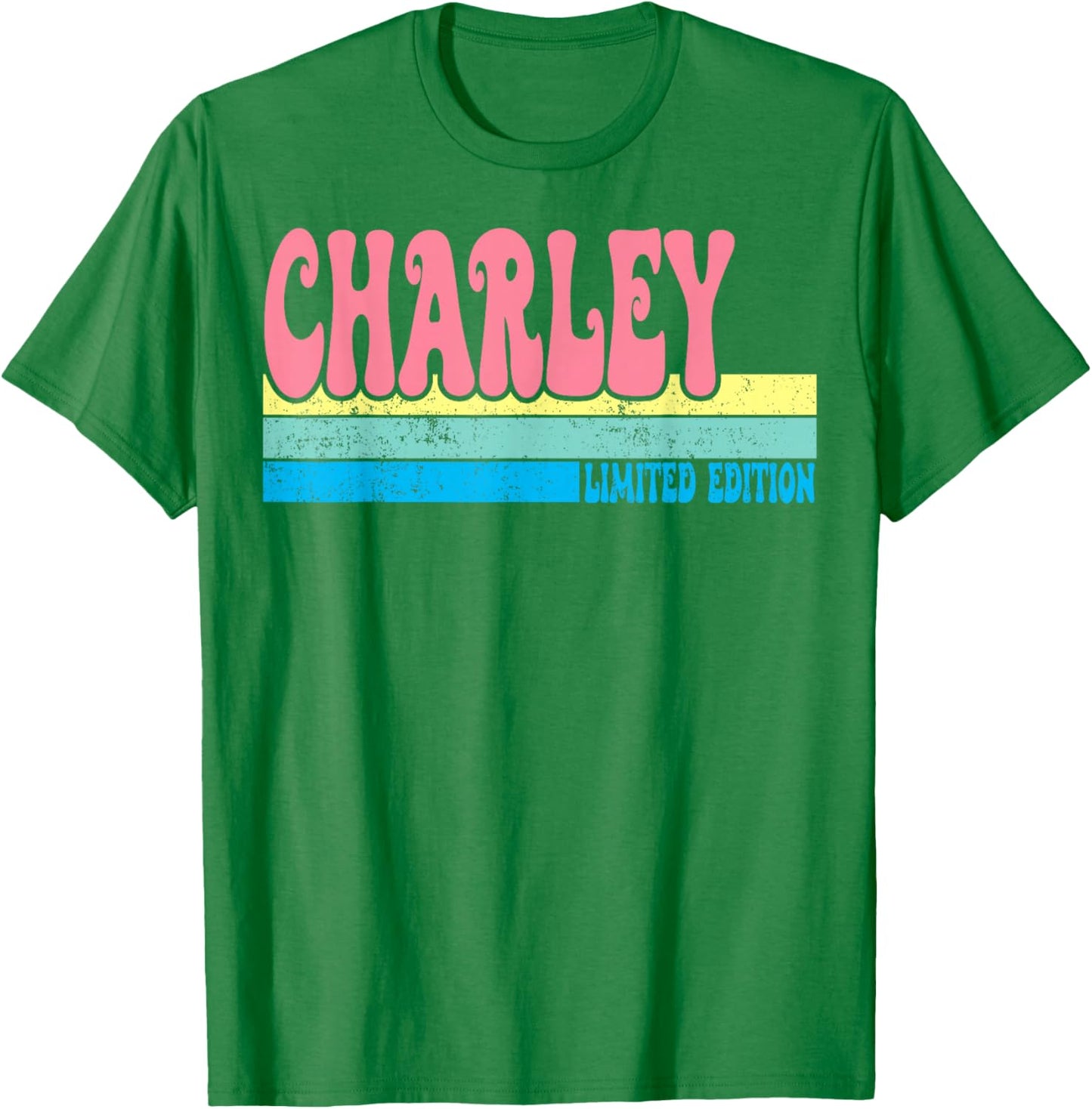 CHARLEY Name Personalized Cute Idea Groovy Women CHARLEY T-Shirt - T-Shirt | Irish Green