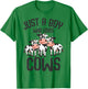 Just A Boy Who Loves Cows Farmers Cow Kids Toddler Boys T-Shirt - T-Shirt | Irish Green