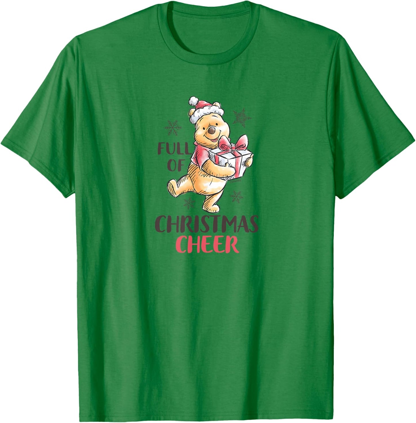 Winnie the Pooh - Full of Christmas Spirit T-Shirt - T-Shirt | Irish Green
