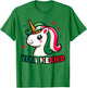 Unicorn Viva Mexico Mexican Independence Day Kids Boys Girls T-Shirt - T-Shirt | Irish Green