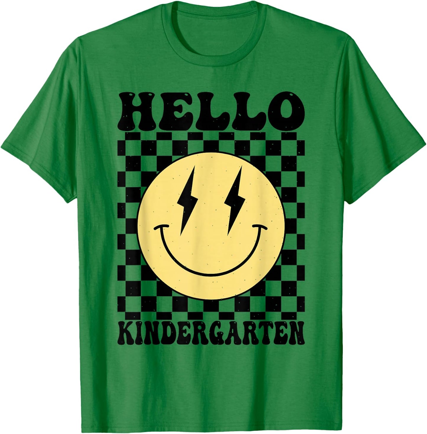 Hello Kindergarten First Day of School Kindergarten Boys Kid T-Shirt - T-Shirt | Irish Green
