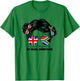 Kids Half Britain And South African UK British South Africa T-Shirt - T-Shirt | Irish Green