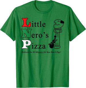 Home Alone Little Nero's Pizza Logo T-Shirt - T-Shirt | Irish Green