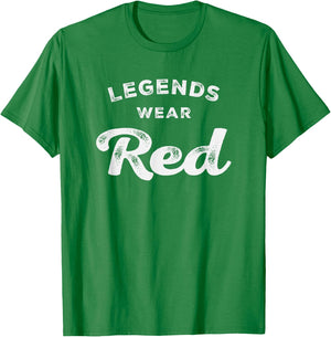 Legends Wear Red Team Spirit Game Gear Color War T-Shirt - T-Shirt | Irish Green
