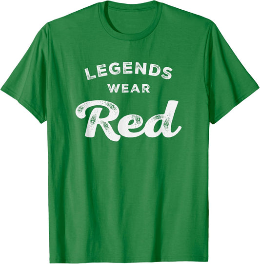 Legends Wear Red Team Spirit Game Gear Color War T-Shirt - T-Shirt | Irish Green