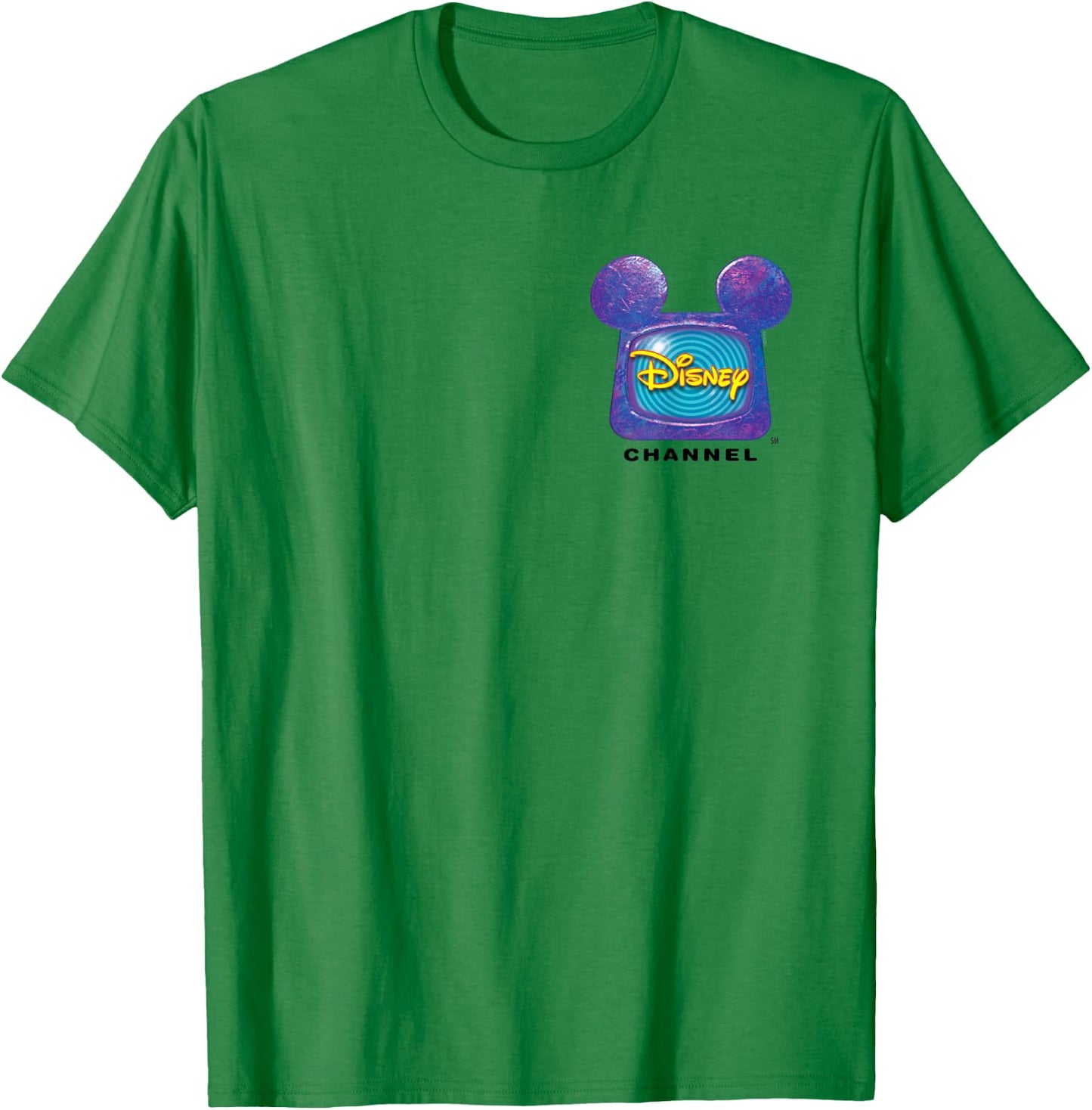 Disney Channel Official Mickey Mouse TV Retro 1999 Logo T-Shirt - T-Shirt | Irish Green