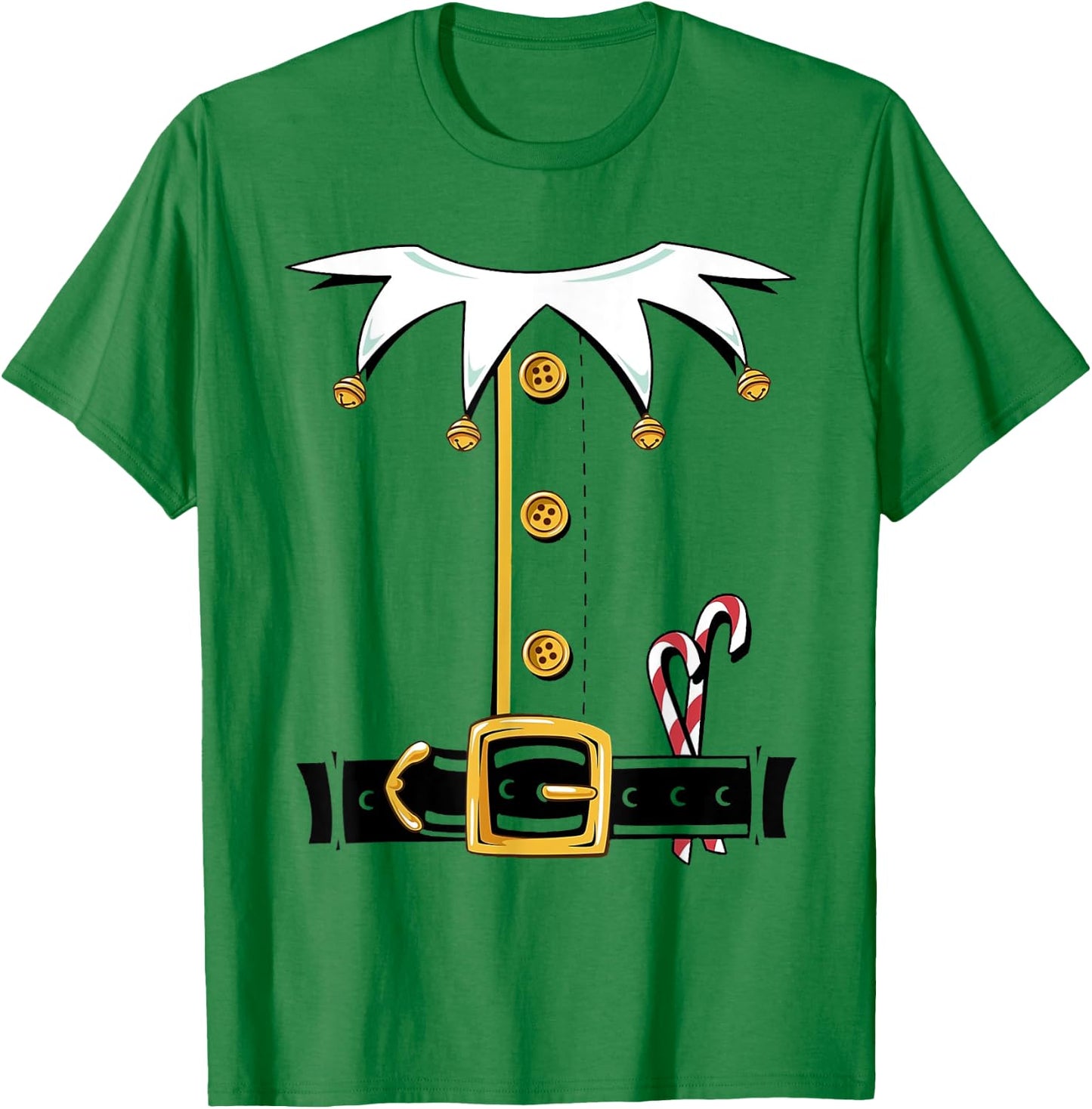 I'm An Elf Candy Cane Funny Elves Halloween Costume Outfit T-Shirt - T-Shirt | Irish Green