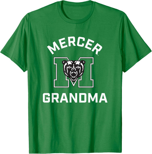 Mercer University Bears Arched Grandma T-Shirt - T-Shirt | Irish Green