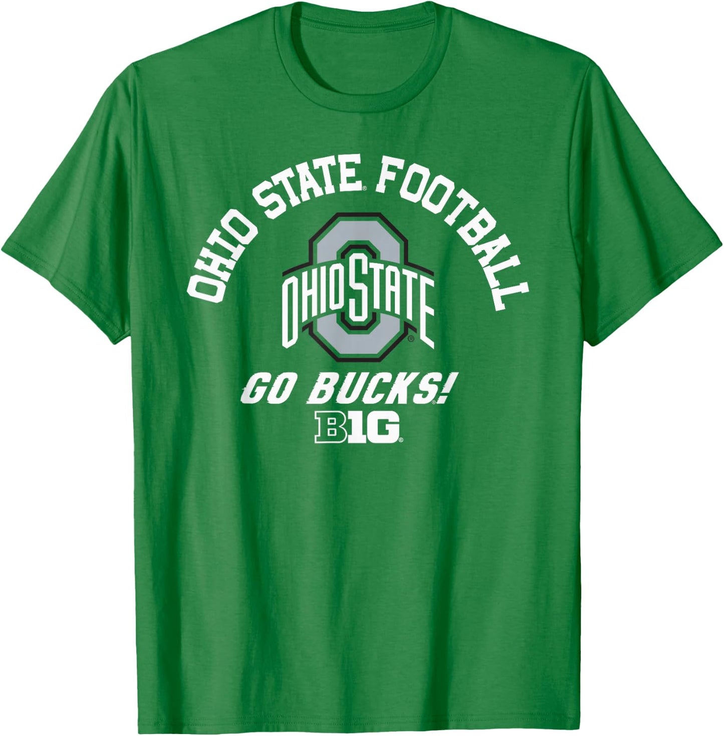 Ohio State Buckeyes Big 10 Football Red Officially Licensed T-Shirt - T-Shirt | Irish Green