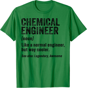 Funny Chemical Engineer Definition Chemical Engineering T-Shirt - T-Shirt | Irish Green