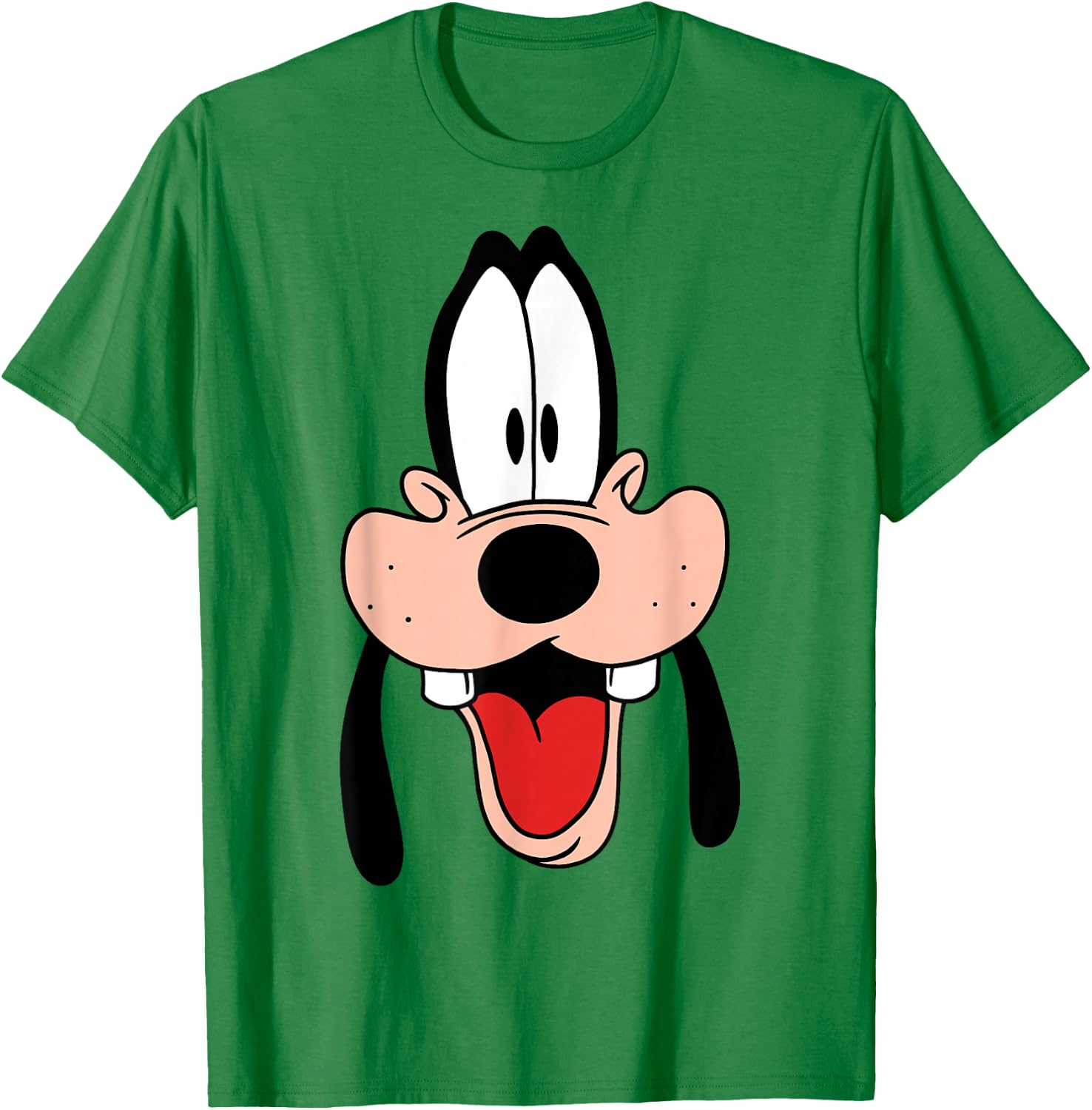 Disney A Goofy Movie Goofy Big Face T-Shirt - T-Shirt | Irish Green