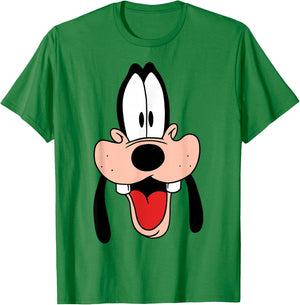 Disney A Goofy Movie Goofy Big Face T-Shirt - T-Shirt | Irish Green