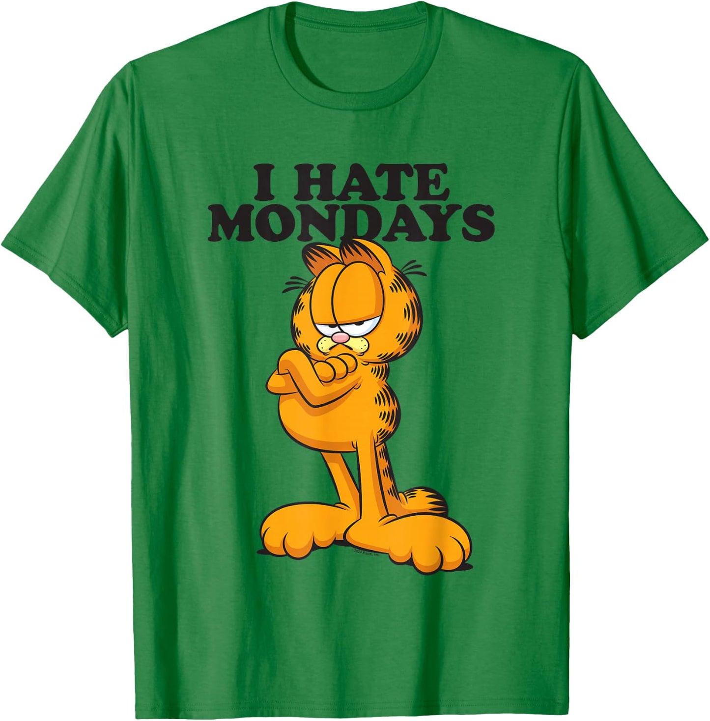 Garfield I Hate Mondays T-Shirt - T-Shirt | Irish Green