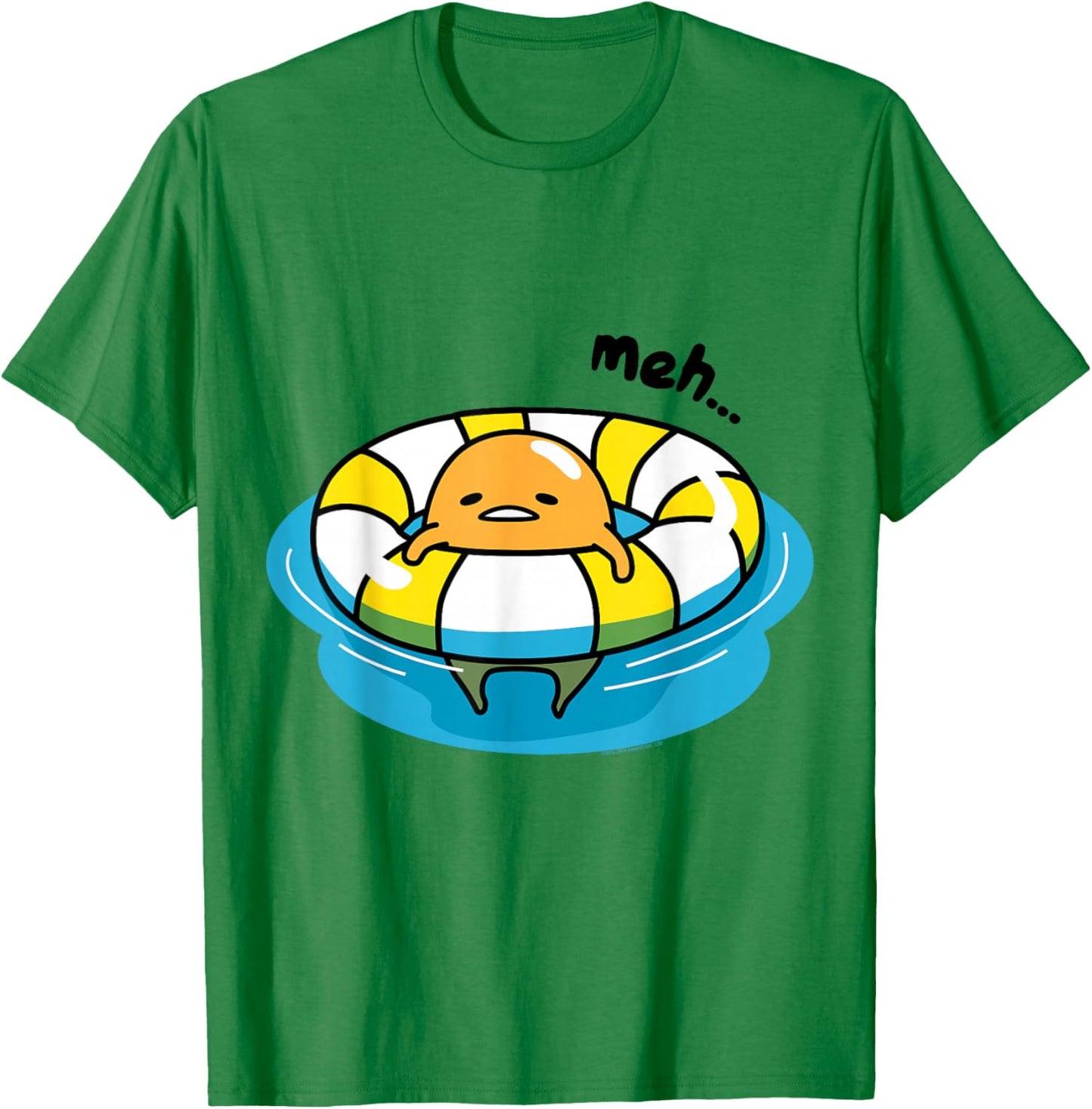 Gudetama Pool Float Shirt T-Shirt - T-Shirt | Irish Green